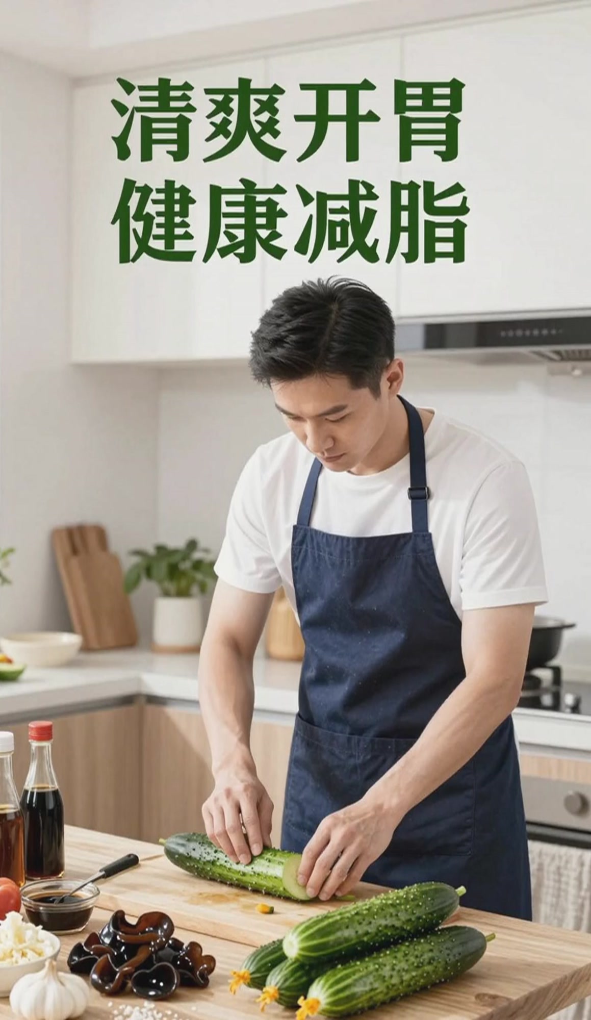 凉拌黄瓜木耳,清爽开胃又减脂