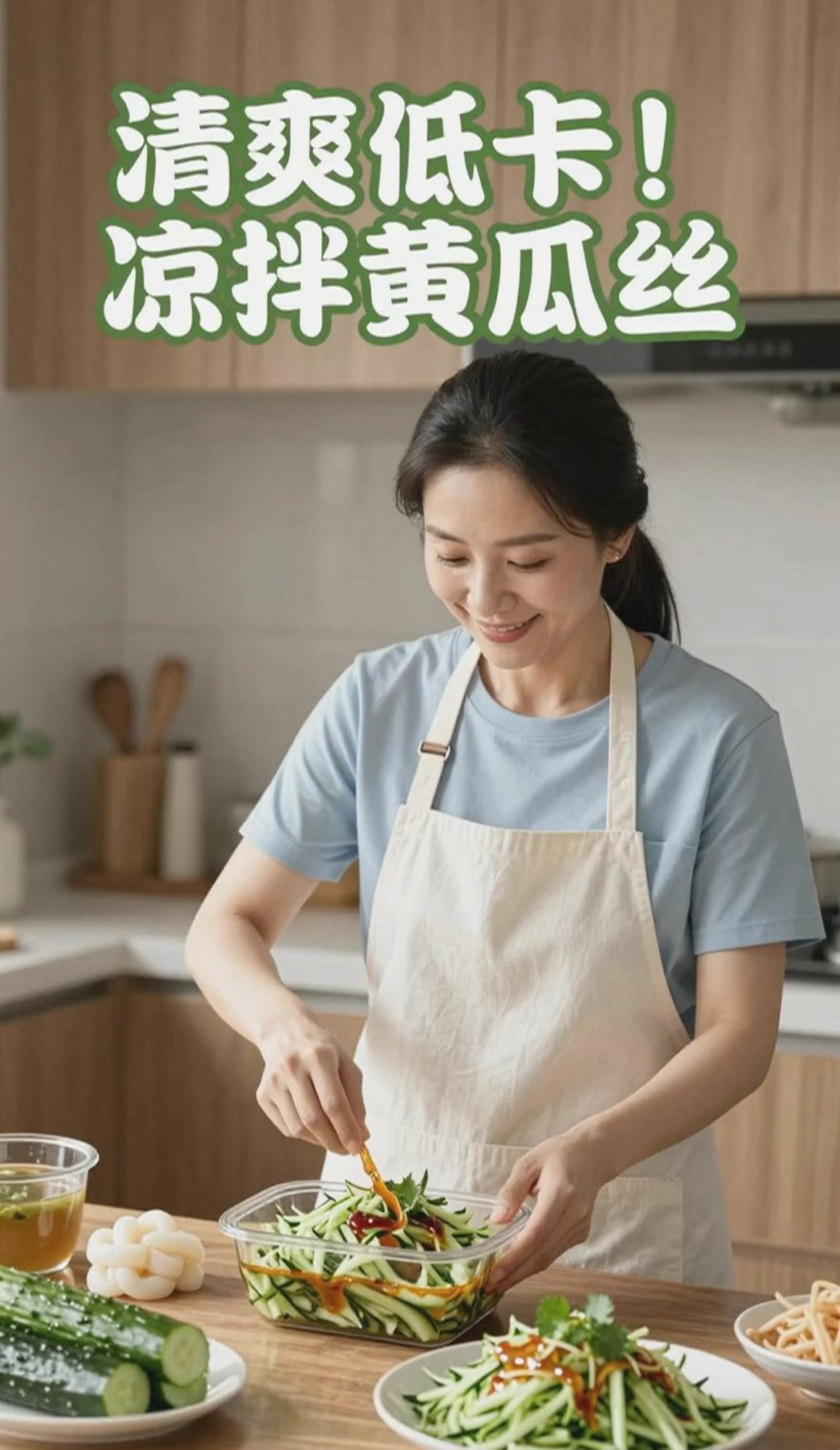 凉拌黄瓜丝,清爽解腻超适合减脂期