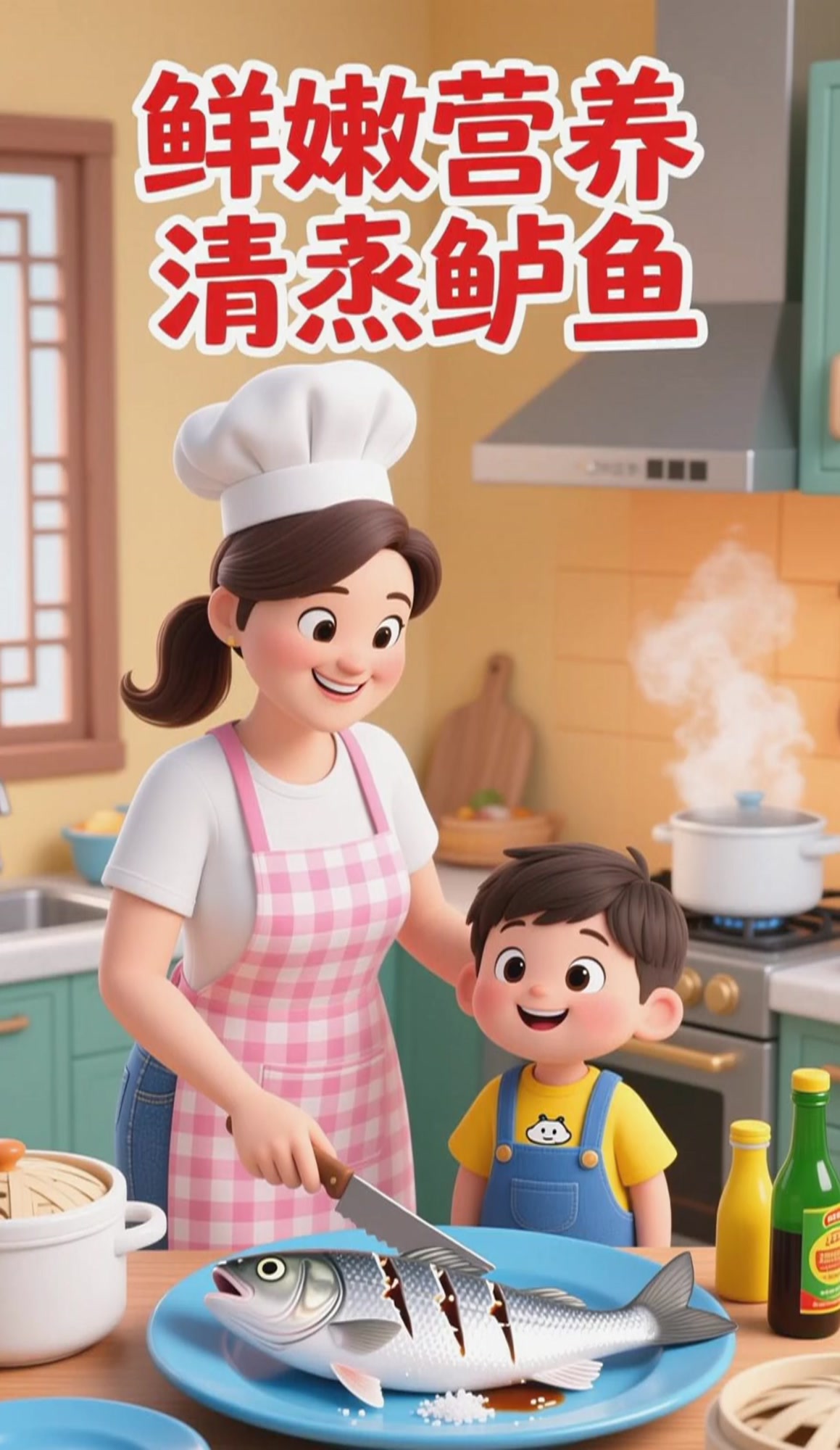 清蒸鲈鱼的做法,鲜嫩营养超适合孩子