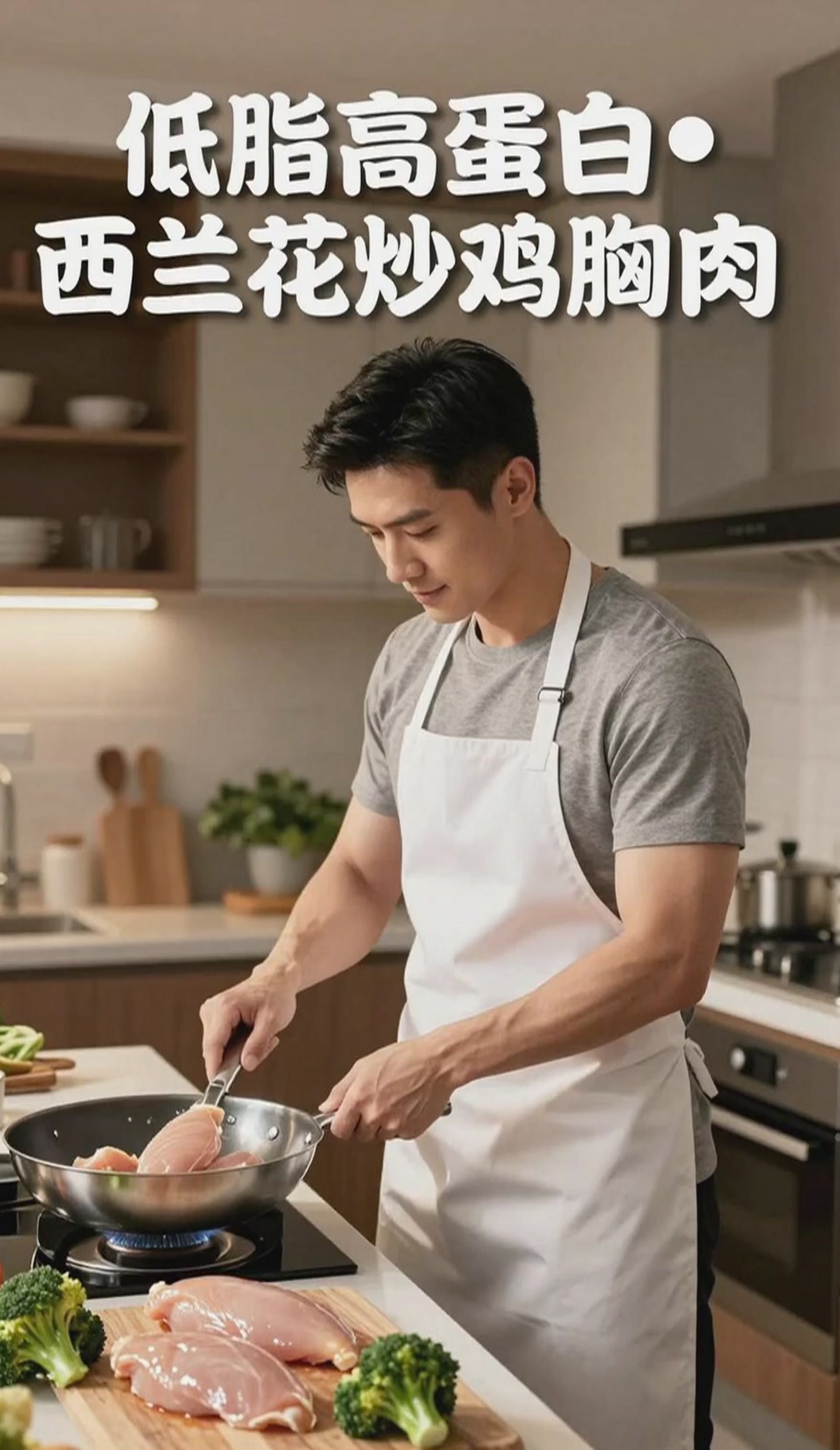 西兰花炒鸡胸肉的做法，低脂高蛋白超减脂