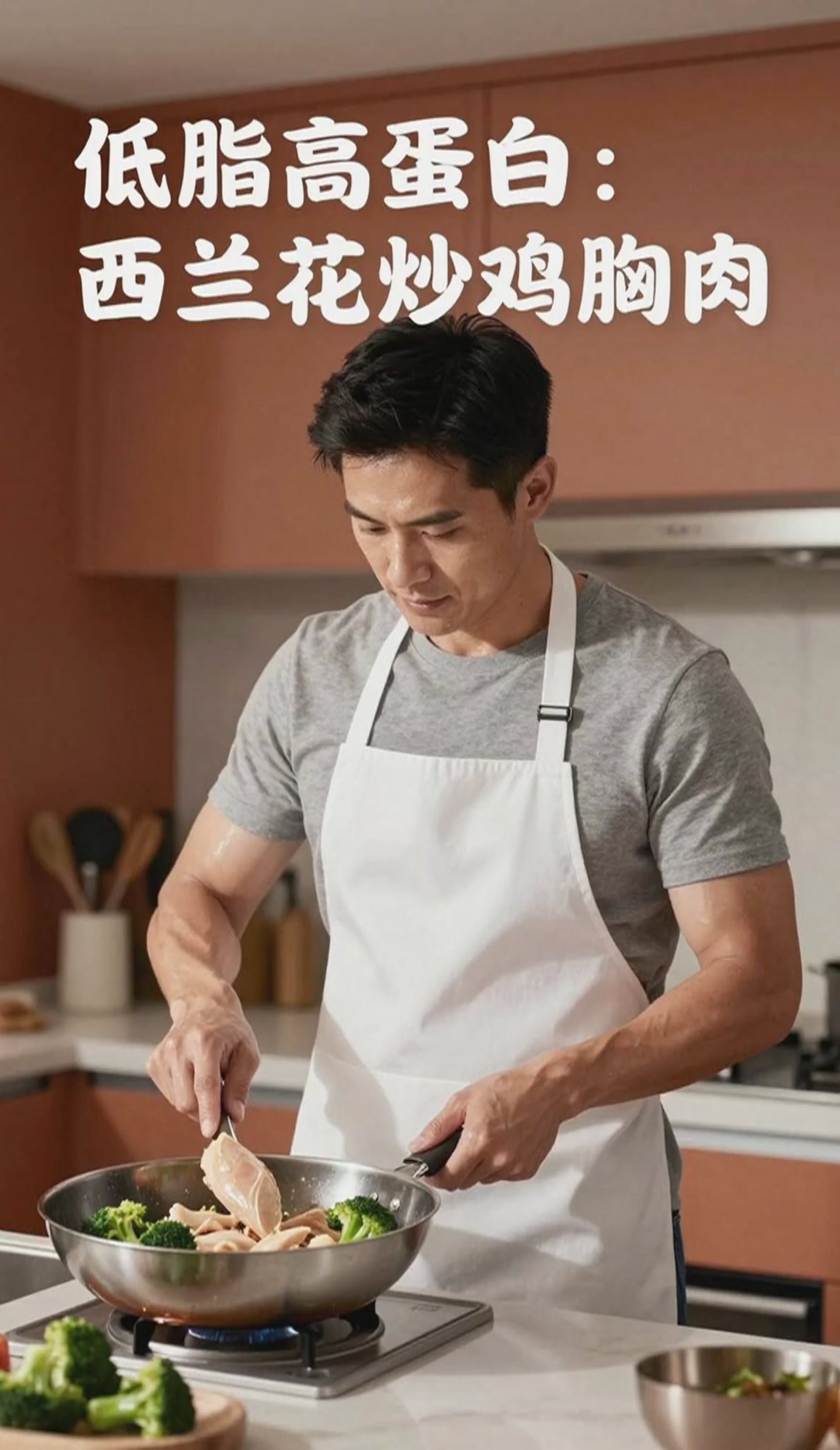 西兰花炒鸡胸肉，低脂高蛋白超减脂