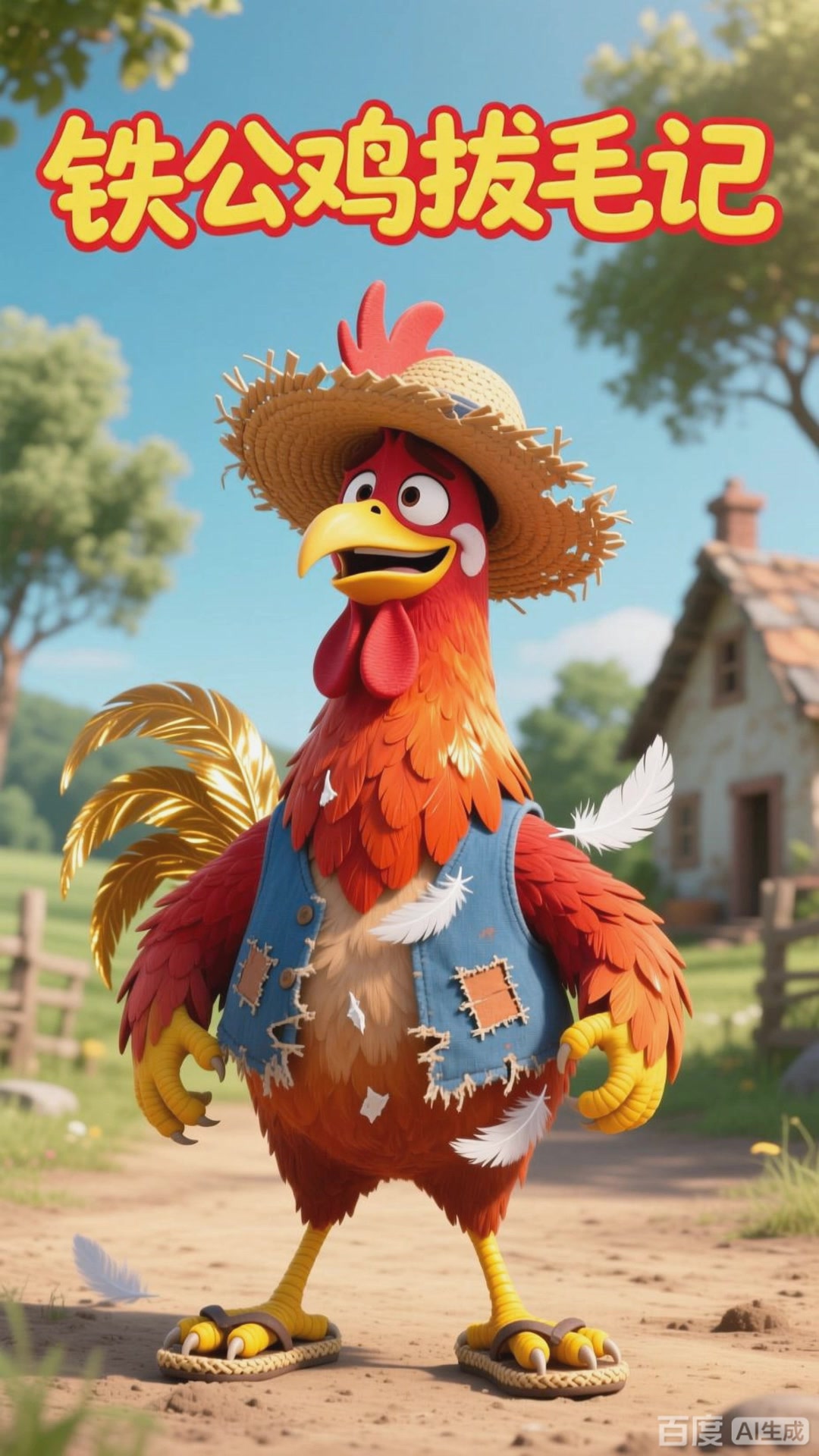 民间喜剧:铁公鸡拔毛疼叫唤被笑