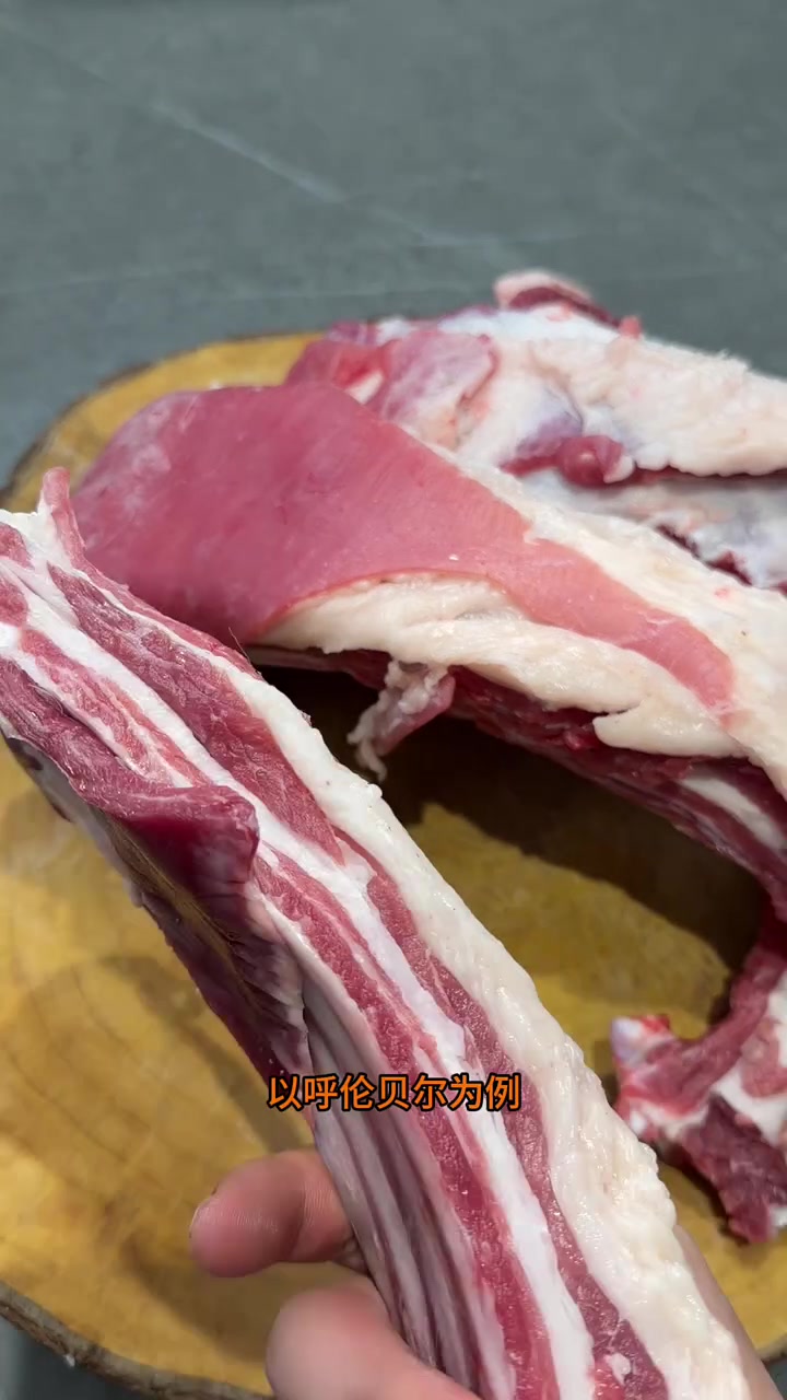 内蒙古的手把肉制作很简单 瓜羊肉的品质要好 沾点韭菜花特别好吃