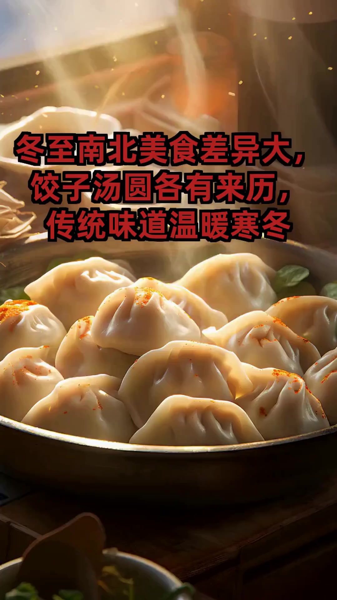 北方饺子PK南方汤圆,冬至习俗背后的千年故事你知道吗