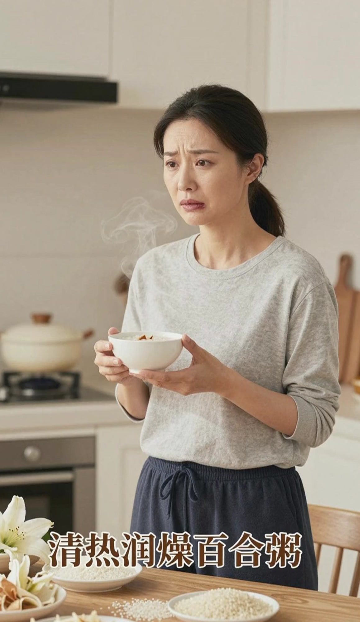 口腔溃疡的食疗方,百合粥,清热润燥超适合