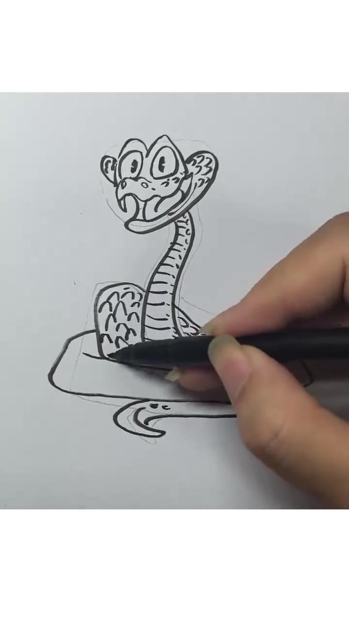 画一个疯狂动物城蛇盖瑞