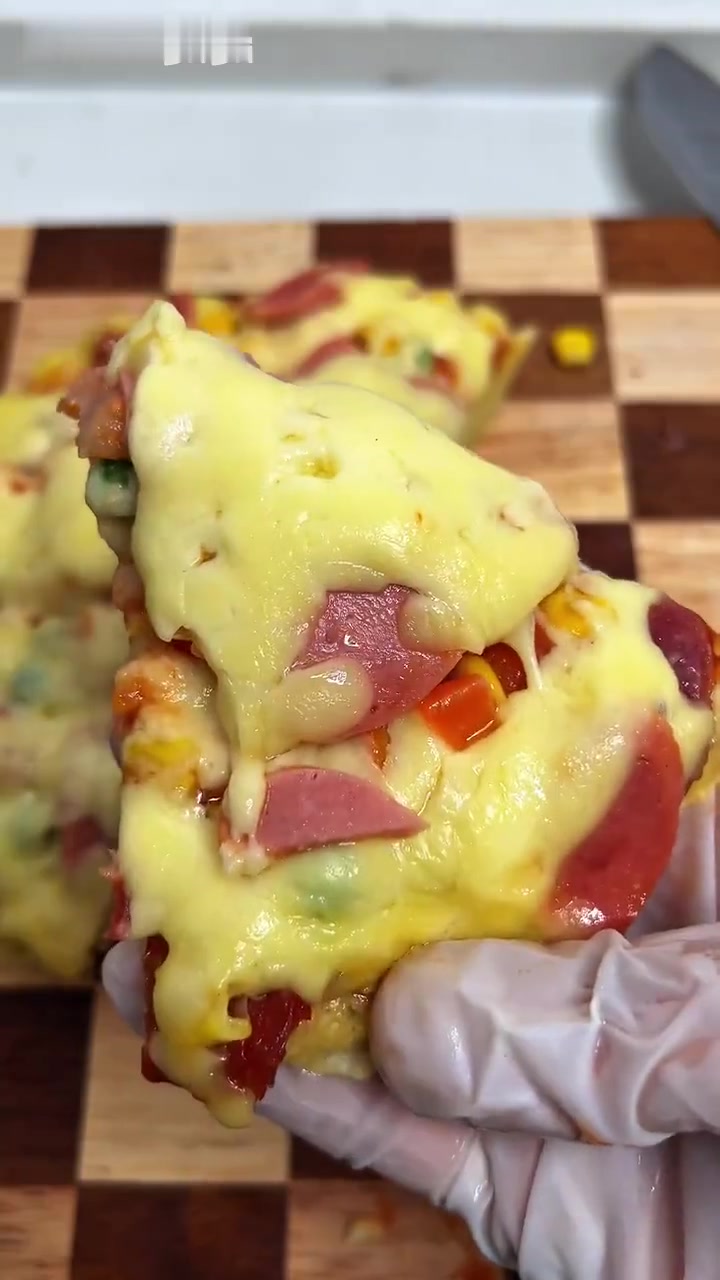电饭锅馒头披萨简单好吃不用买自制解馋新鲜出炉