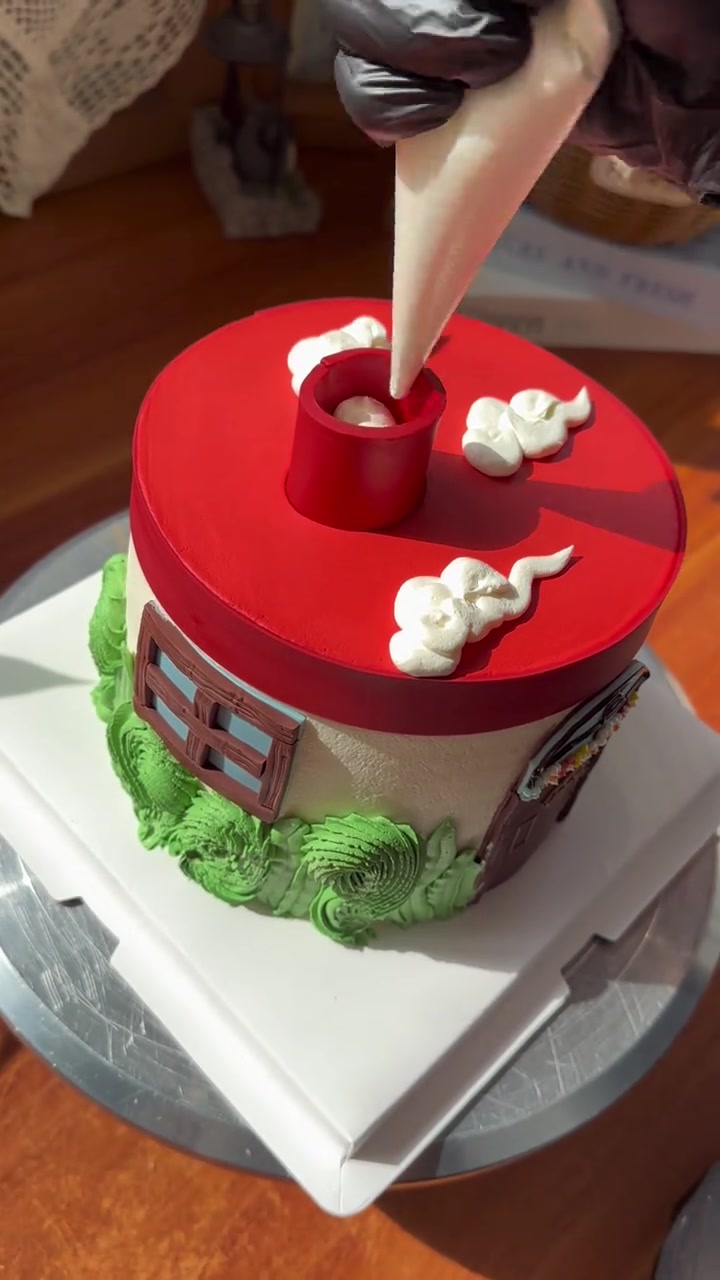 乔迁蛋糕制作过程