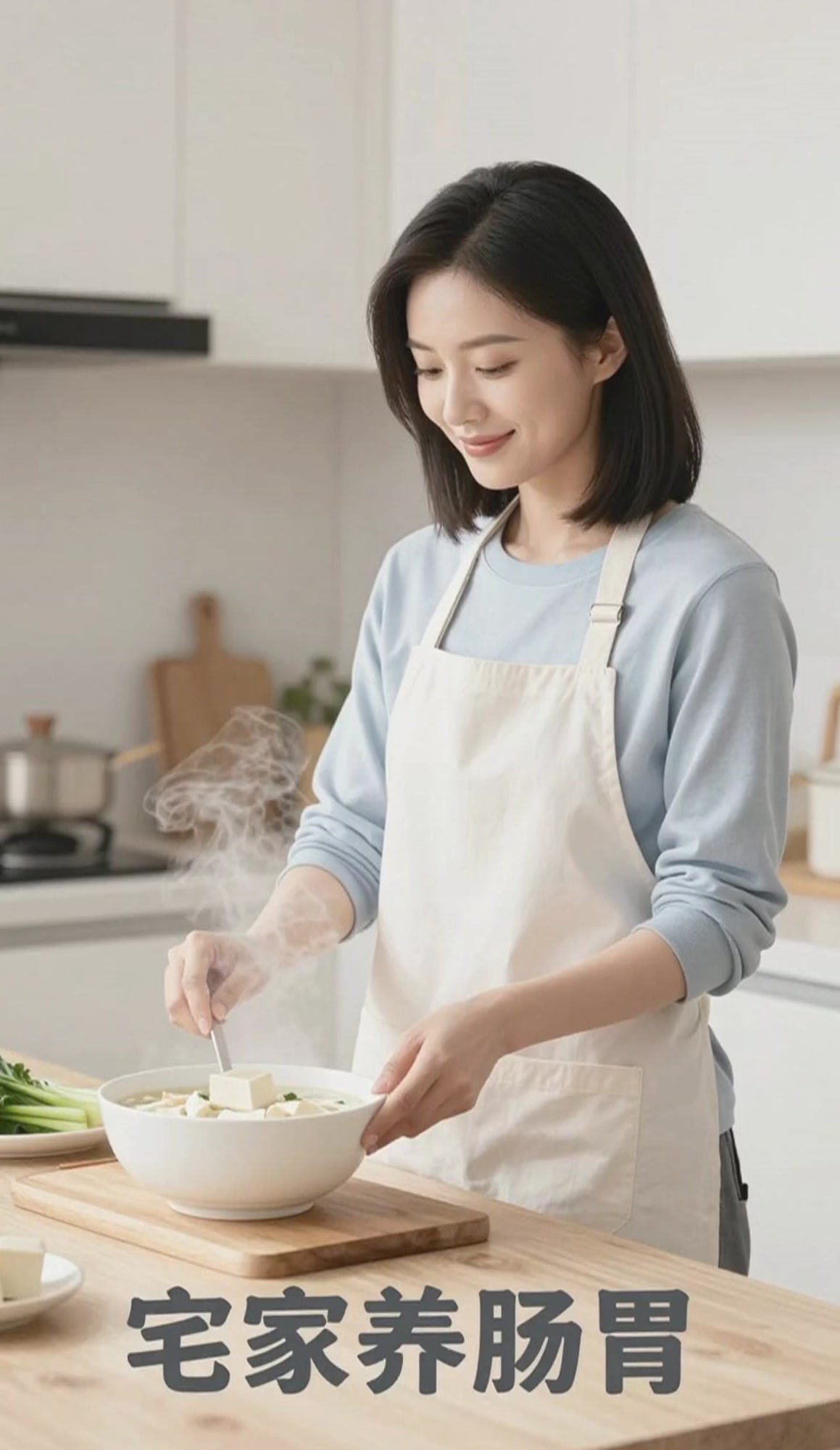 宅家做的养生豆腐羹,清淡营养,吃了肠胃更轻松