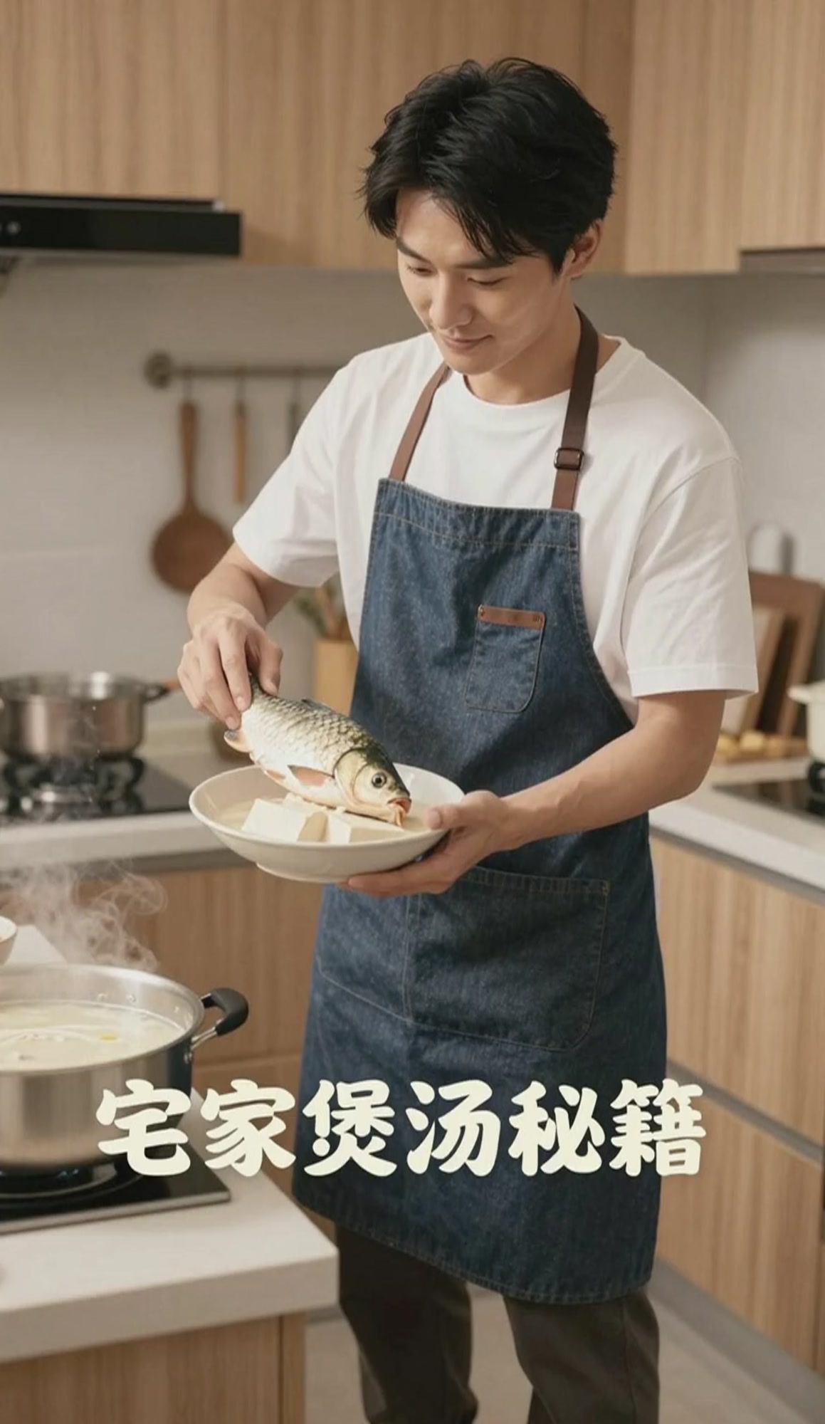 宅家做的养生豆腐鲫鱼汤,鲜美可口,喝了身体超滋润