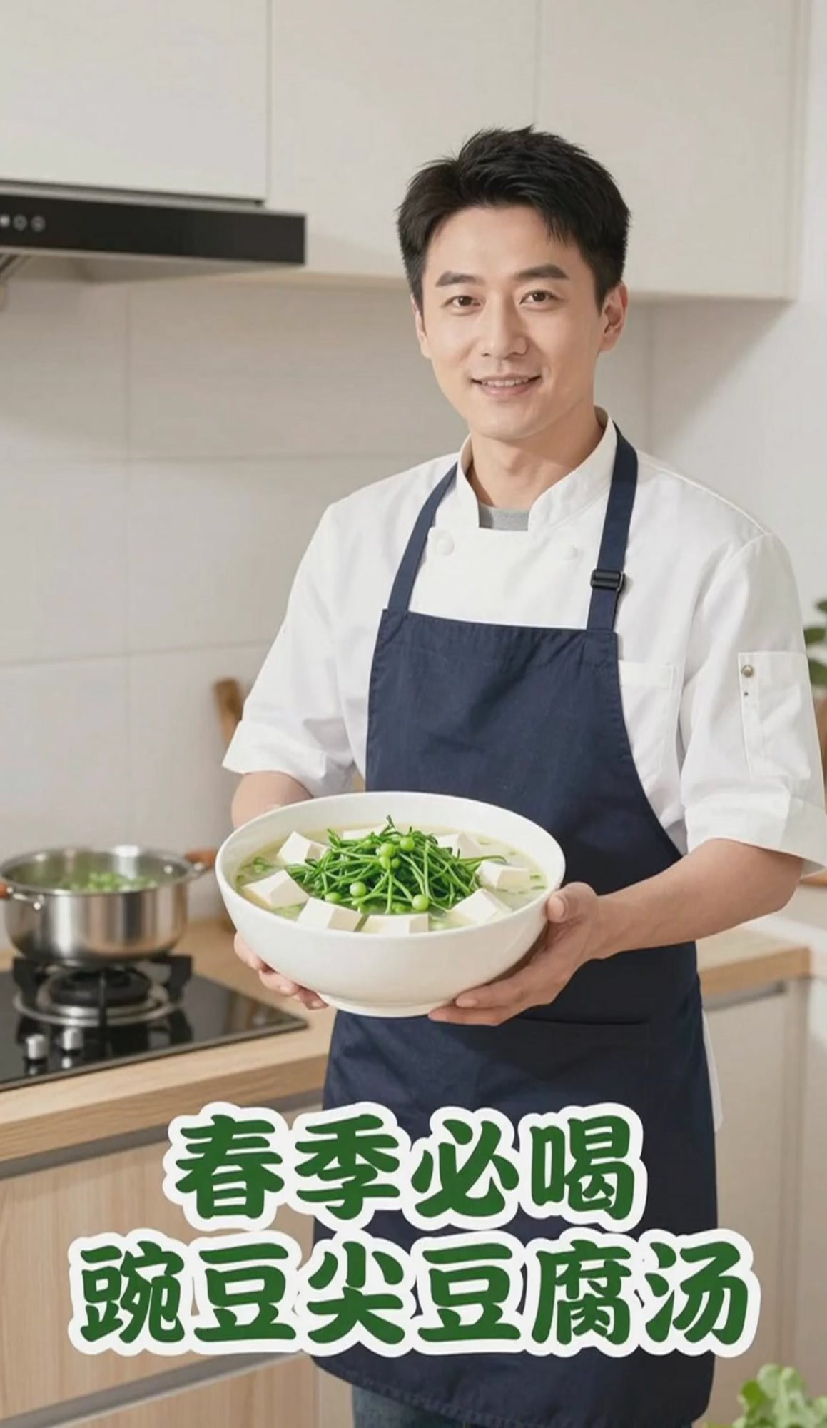 春季吃豌豆尖!做豌豆尖豆腐汤,清热利湿超健康