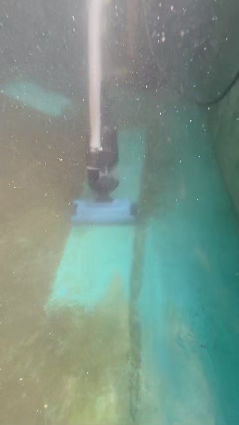 鱼池底部清洁好帮手#鱼池吸污机#别墅鱼池#庭院鱼池