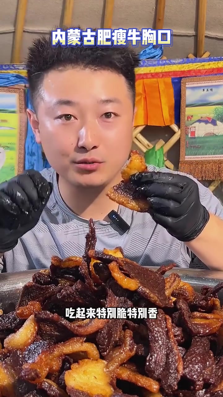 顺丰 肥瘦牛胸口(空气炸锅加热,口感更佳)内蒙古特产牛肉干