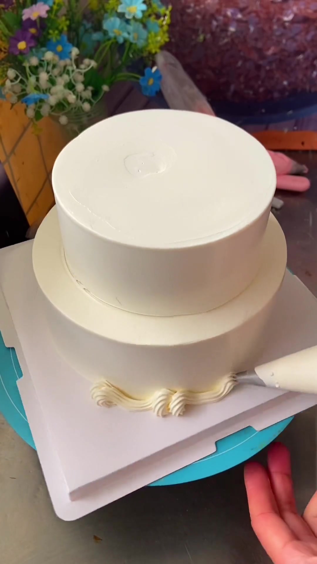 18寸的2层蛋糕好看吗?你学会了吗?