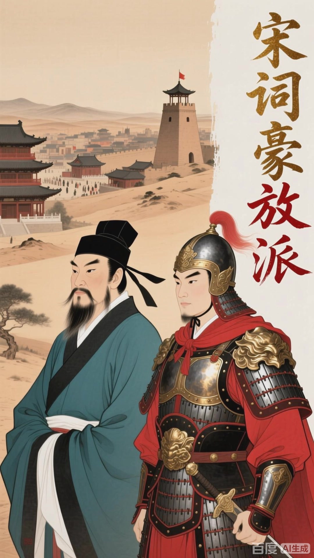宋朝的 “宋词”,有豪放派和婉约派