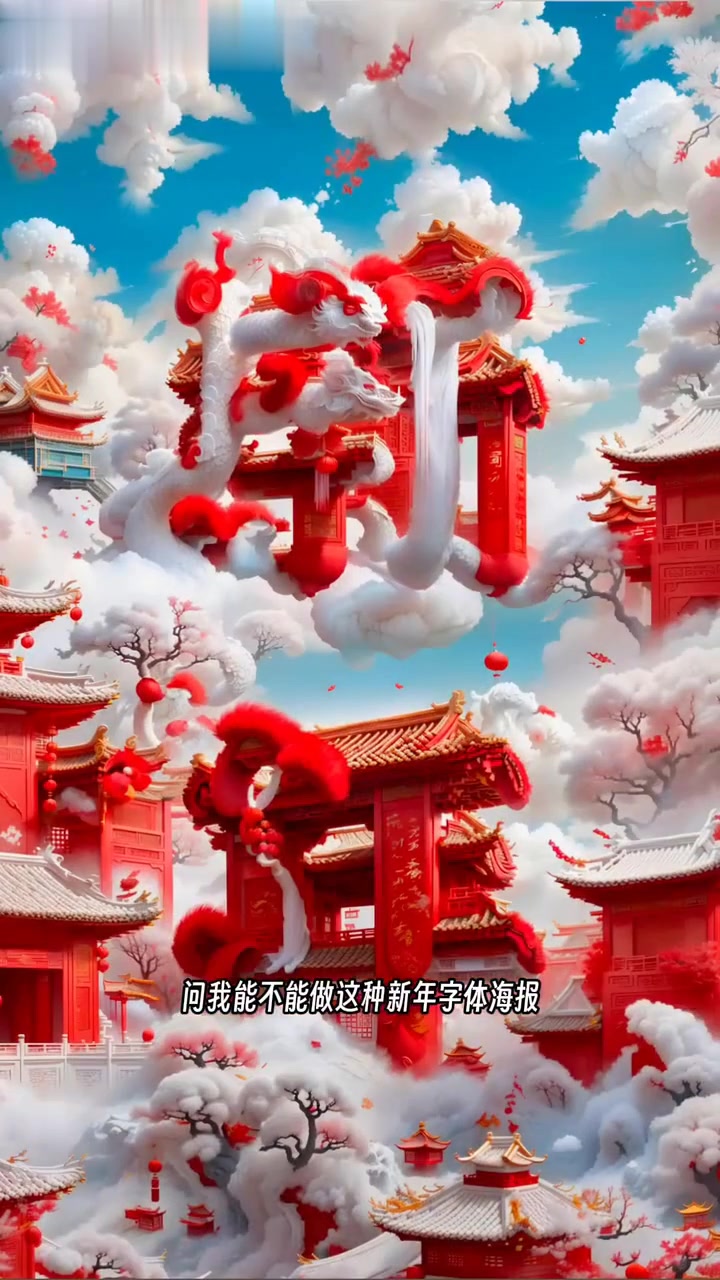 1分钟教会你用AI制作新年字体海报设计