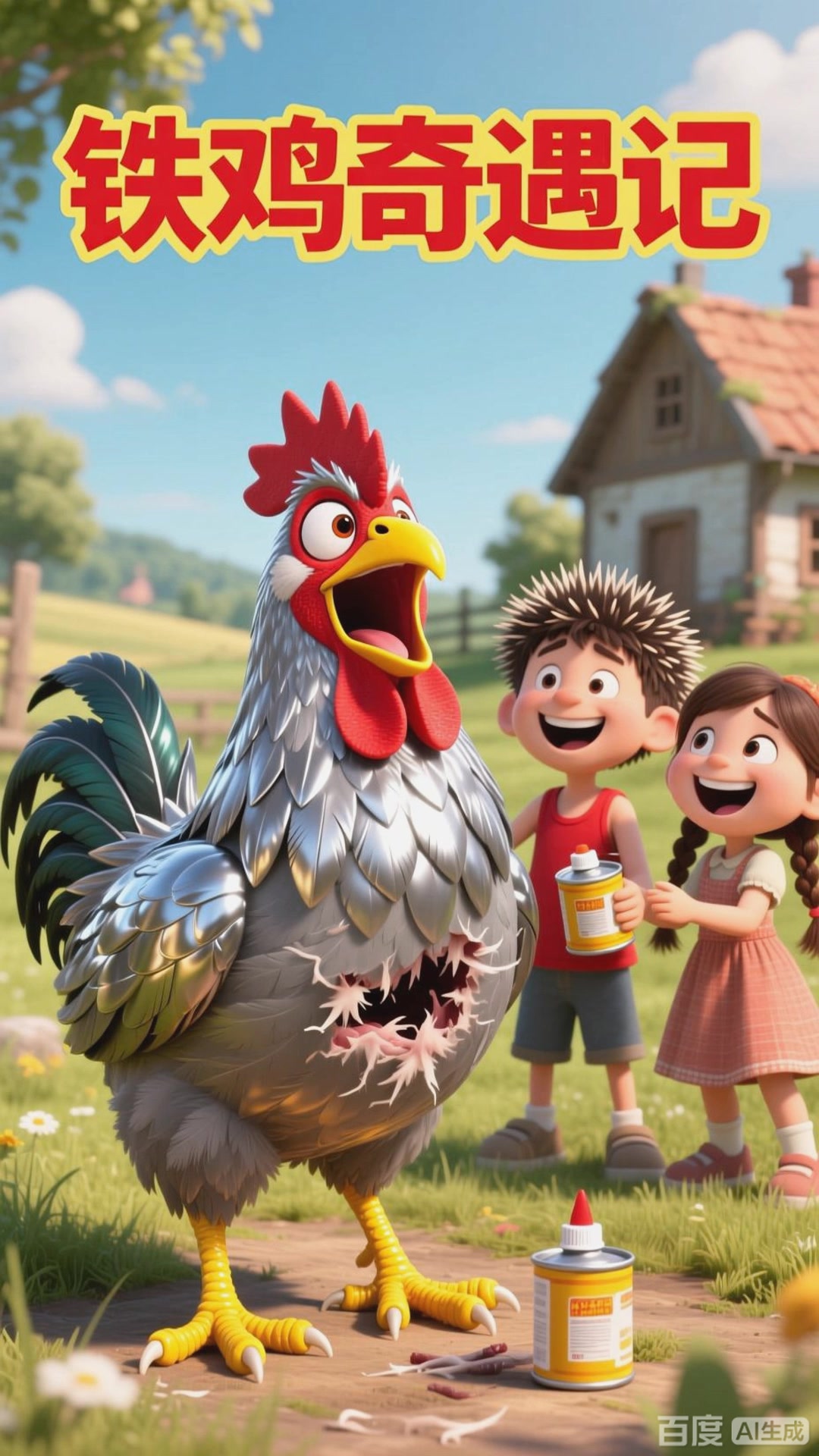 民间喜剧:铁公鸡拔毛疼得直叫唤被笑