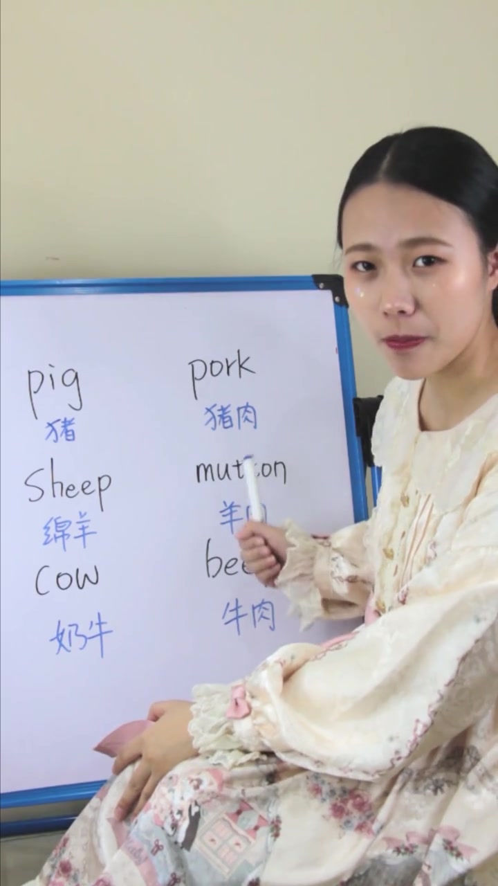 你知道猪肉用 英语怎么说吗