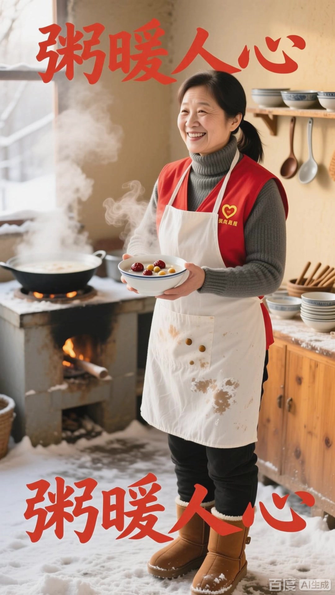 励志故事:爱心粥屋志愿者坚守创新,丰富粥品种类