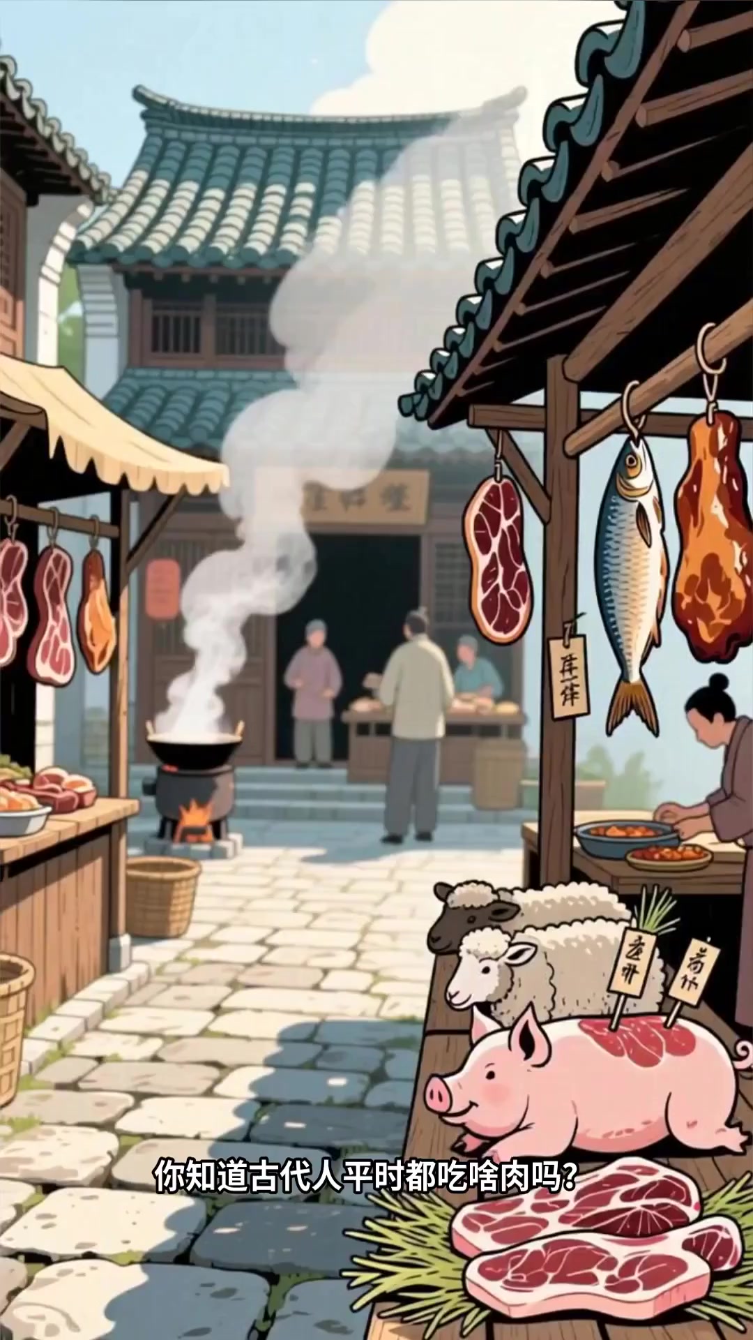古代人吃什么肉类?有钱人吃牛羊肉,穷人吃猪肉鸡肉,唐朝不吃猪肉