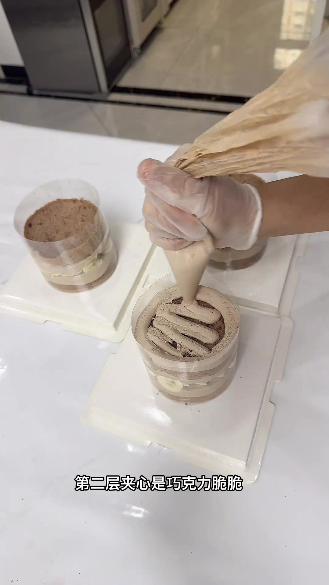 私房烘焙四寸巧克力焦糖香蕉裸蛋糕，适合冬天吃