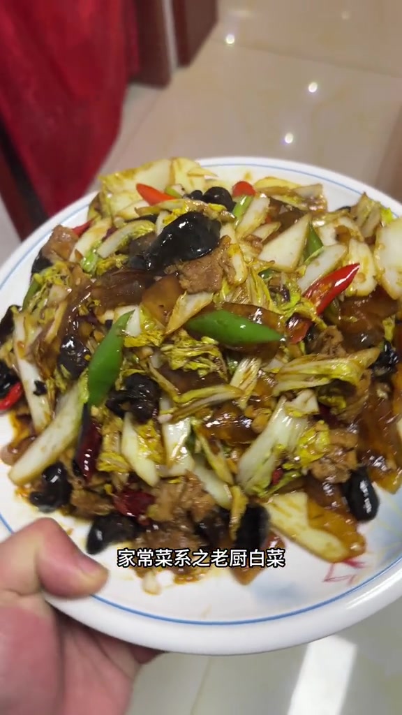 真实生活分享：家常菜老厨白菜，好吃又下饭！