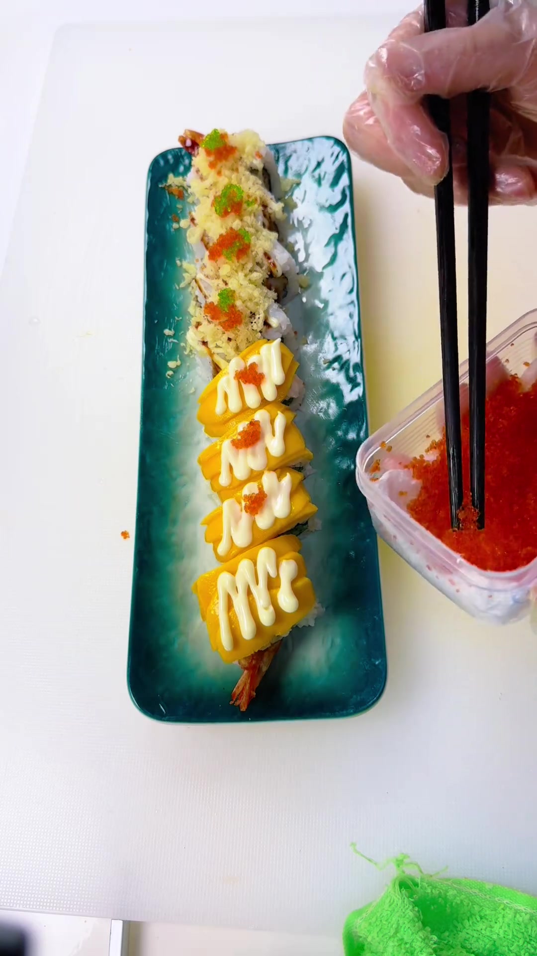 两种炸虾寿司卷做法,脆香过瘾!