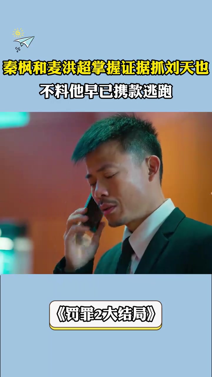 罚罪2大结局:秦枫麦洪超掌握证据抓刘天也,不料他早已携款逃跑