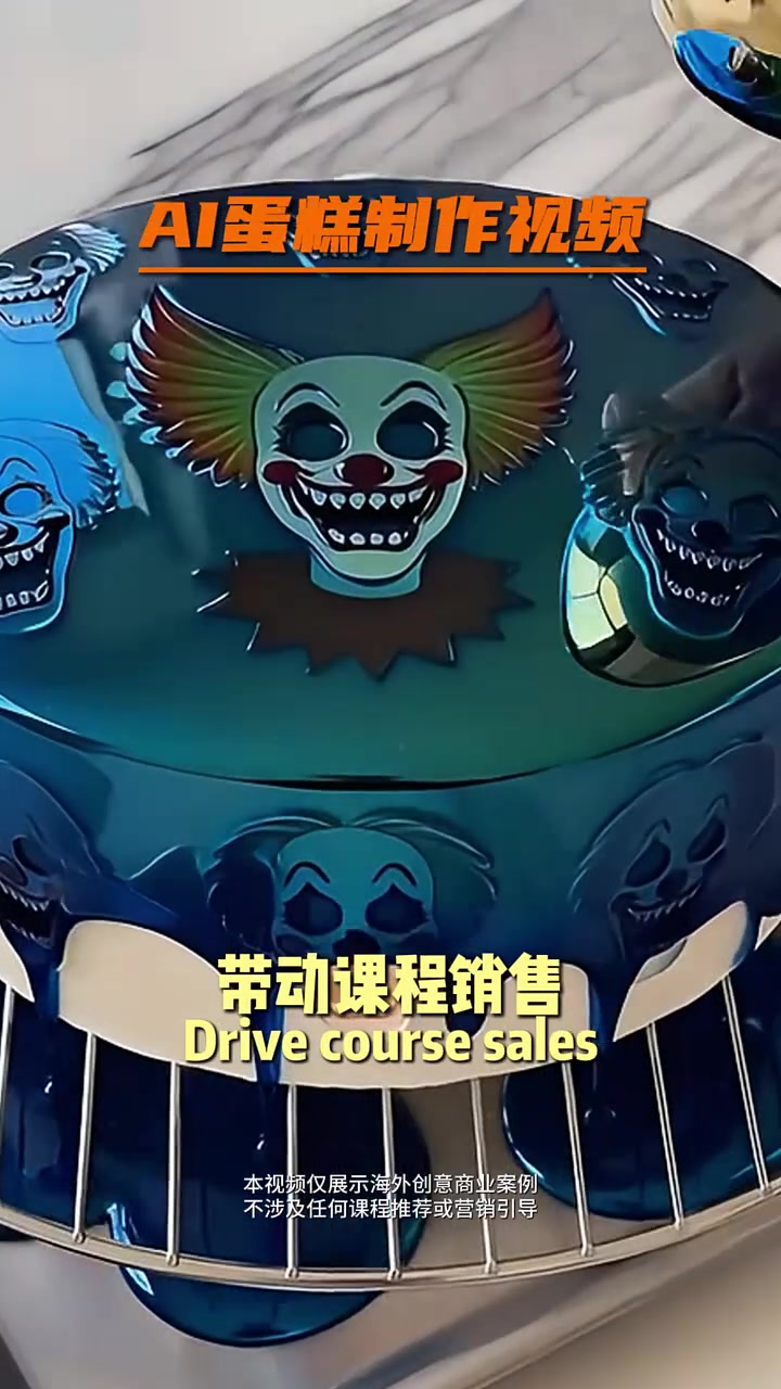AI蛋糕制作视频 知识播种计划 商业 蛋糕