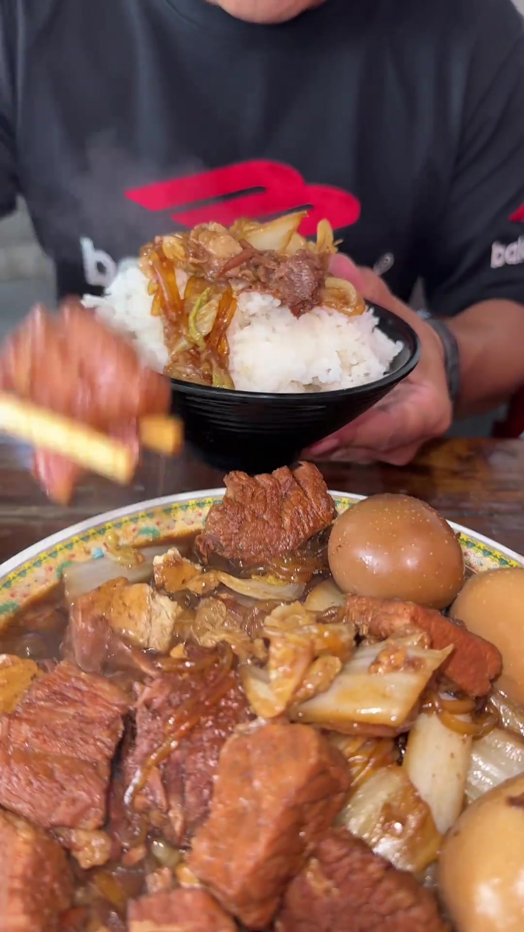 拉葱归来，一碗地道牛肉烩菜，开心！