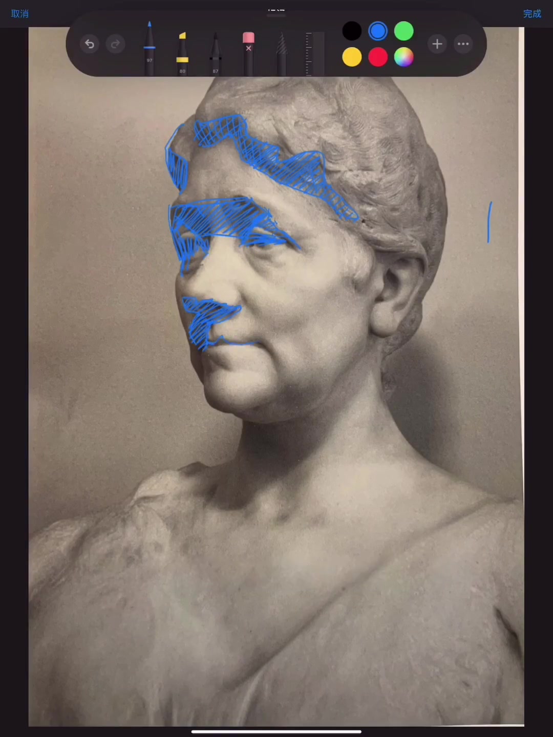 掌握自然光画法，提升素描头像技巧，美术艺考必备教程