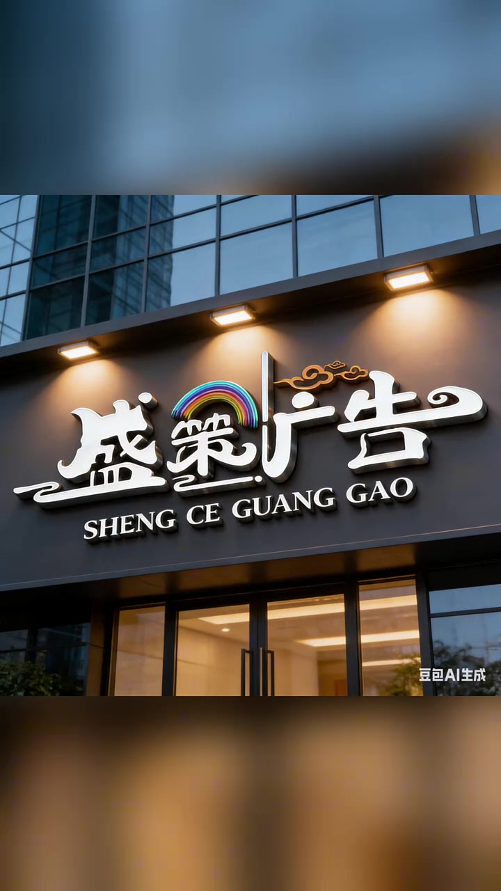 广告公司门头效果图设计，广告公司招牌设计，广告公司logo设计 广告公司门头效果图设计 广