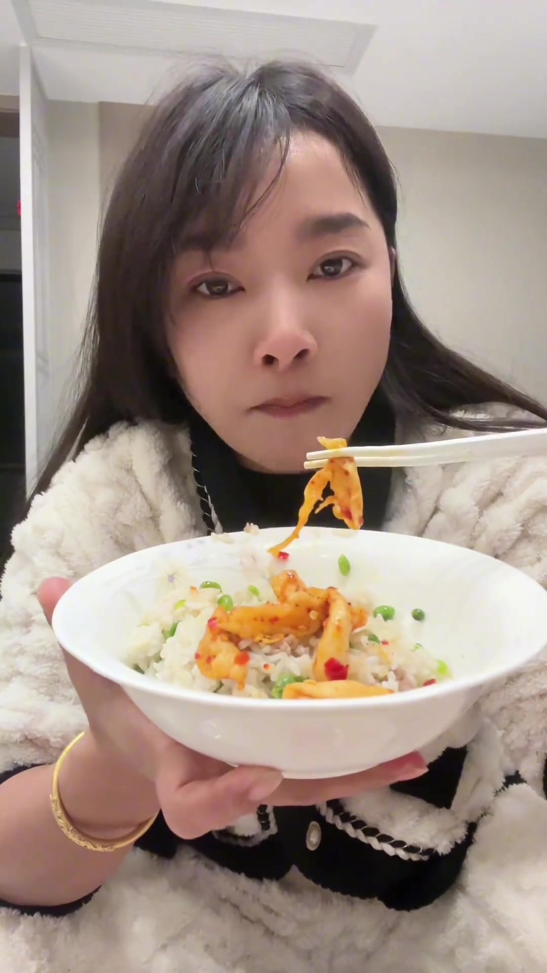 简简单单，炒饭配萝卜干，夜宵晚餐一起吃