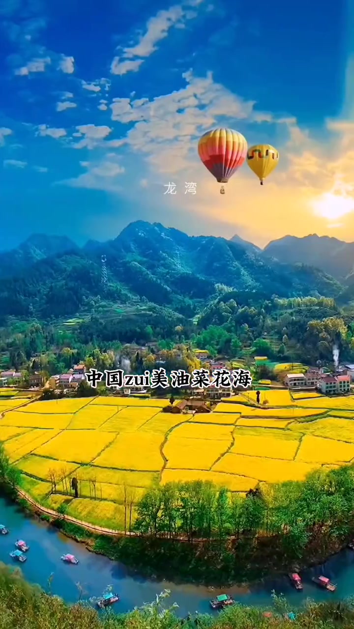 汉中油菜花盛开，诚邀大家来我的家乡游玩！