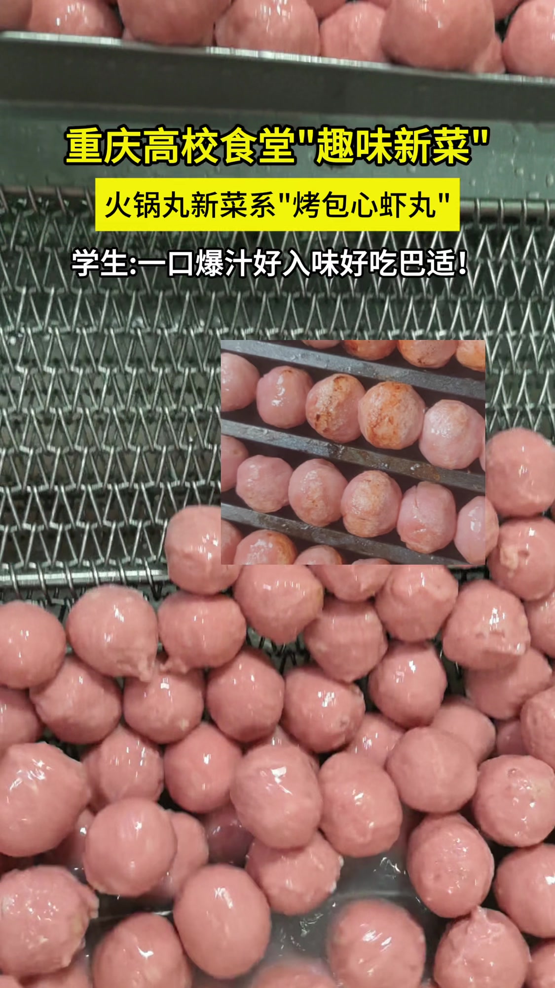 火锅丸新菜系烤包心虾丸