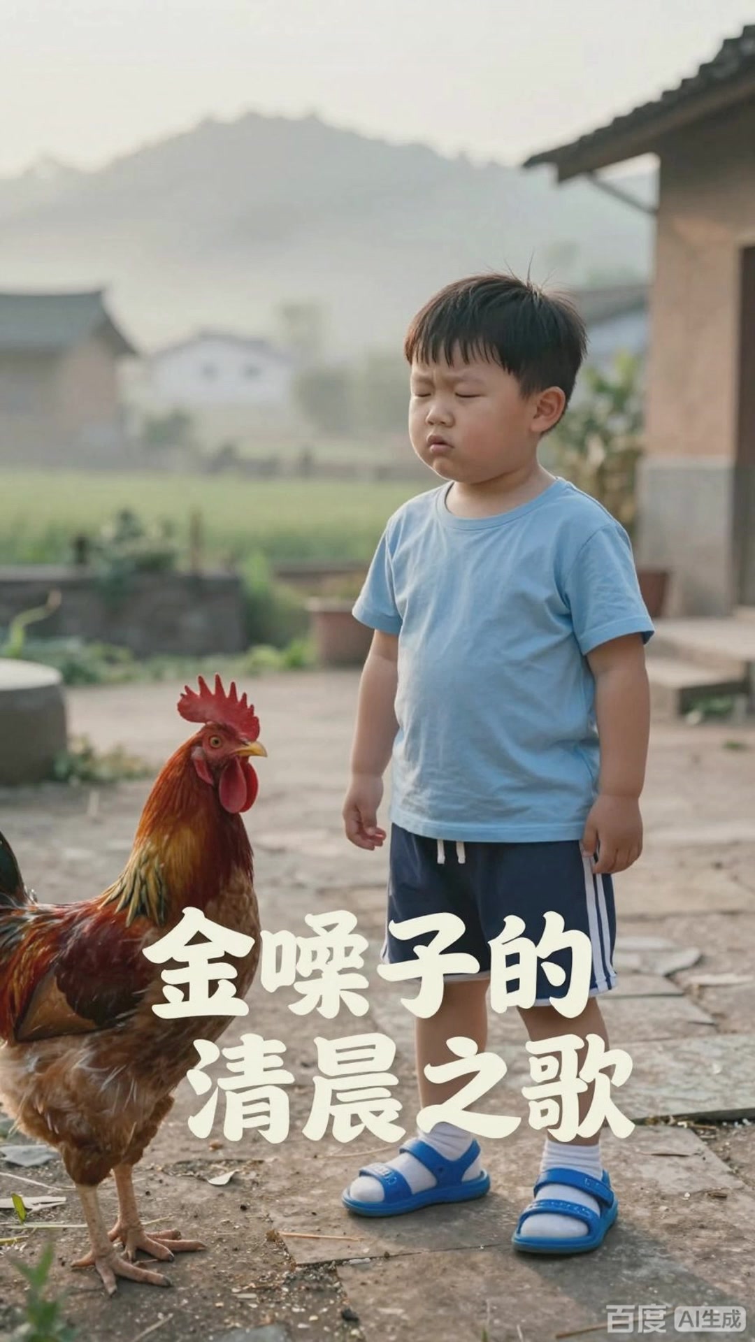 村庄的鸡鸣声超清脆