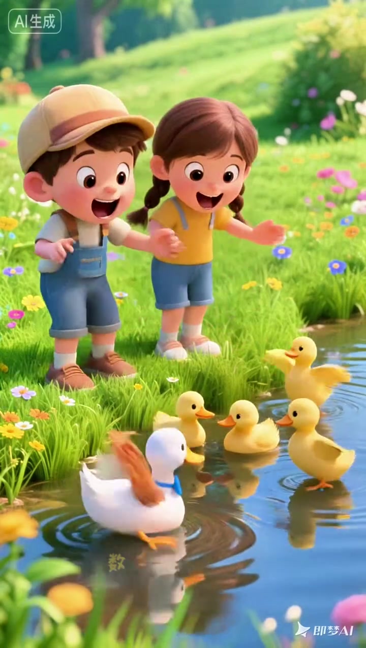 儿歌《数鸭子》