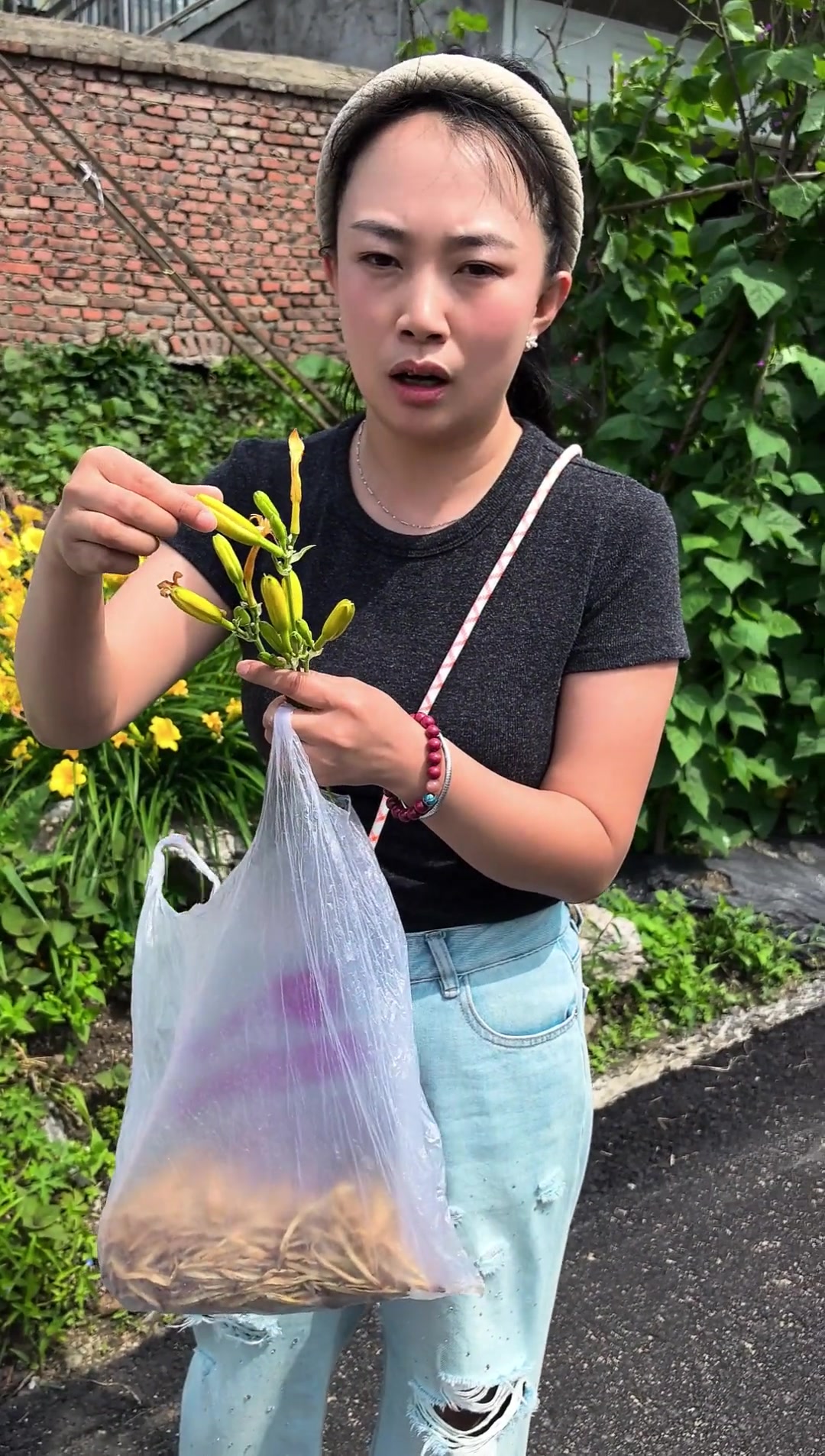 大山里的野生黄花菜，这才是真正的美味！