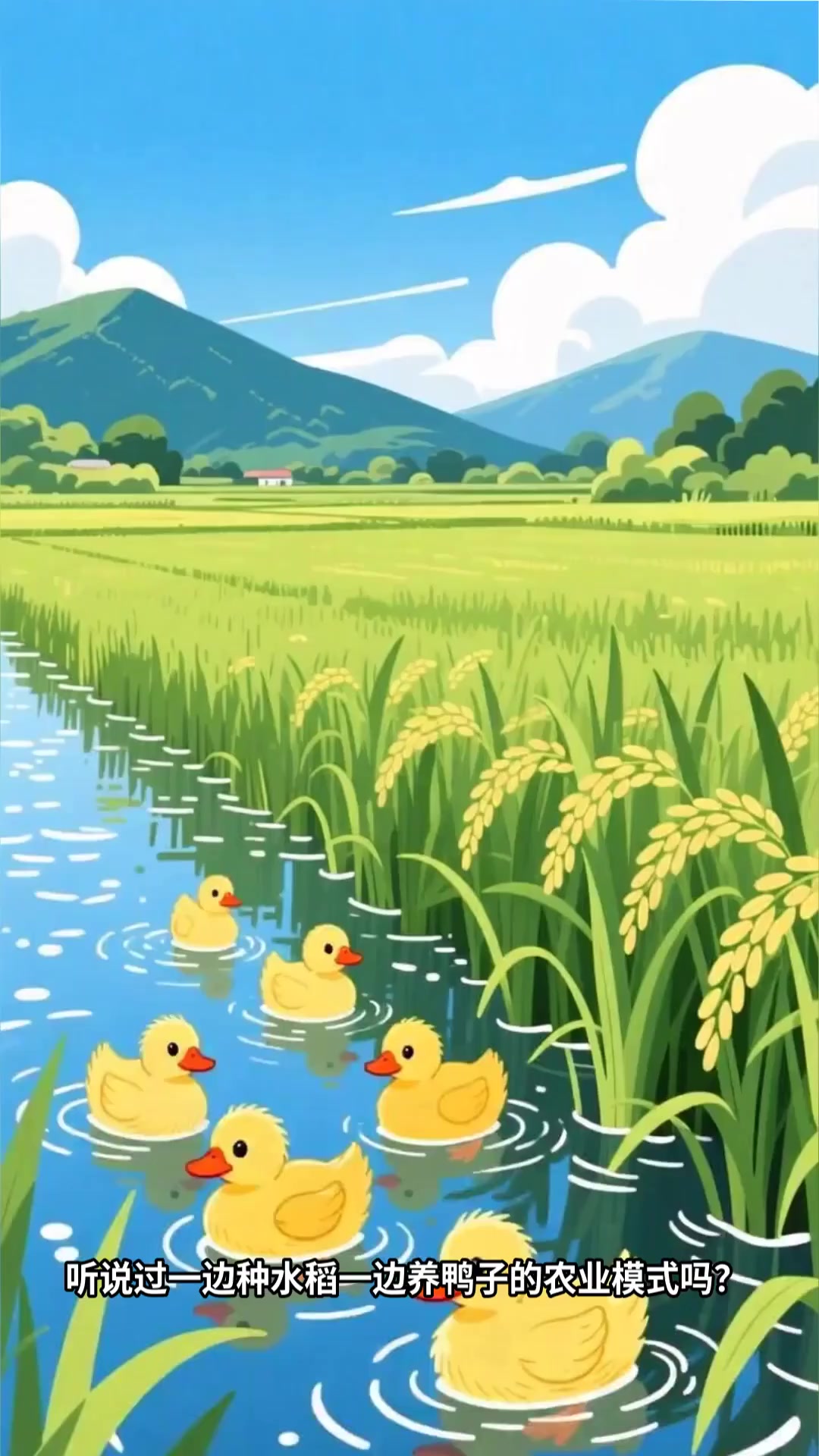 循环农业模式:稻鸭共生,生态高效
