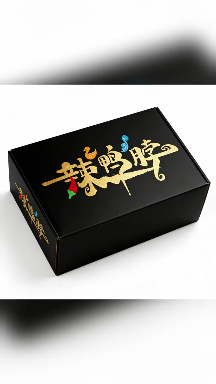 鸭货辣鸭脖店门头设计，鸭货辣鸭脖招牌设计，鸭货辣鸭脖logo字体设计 鸭货辣鸭脖店门头设计
