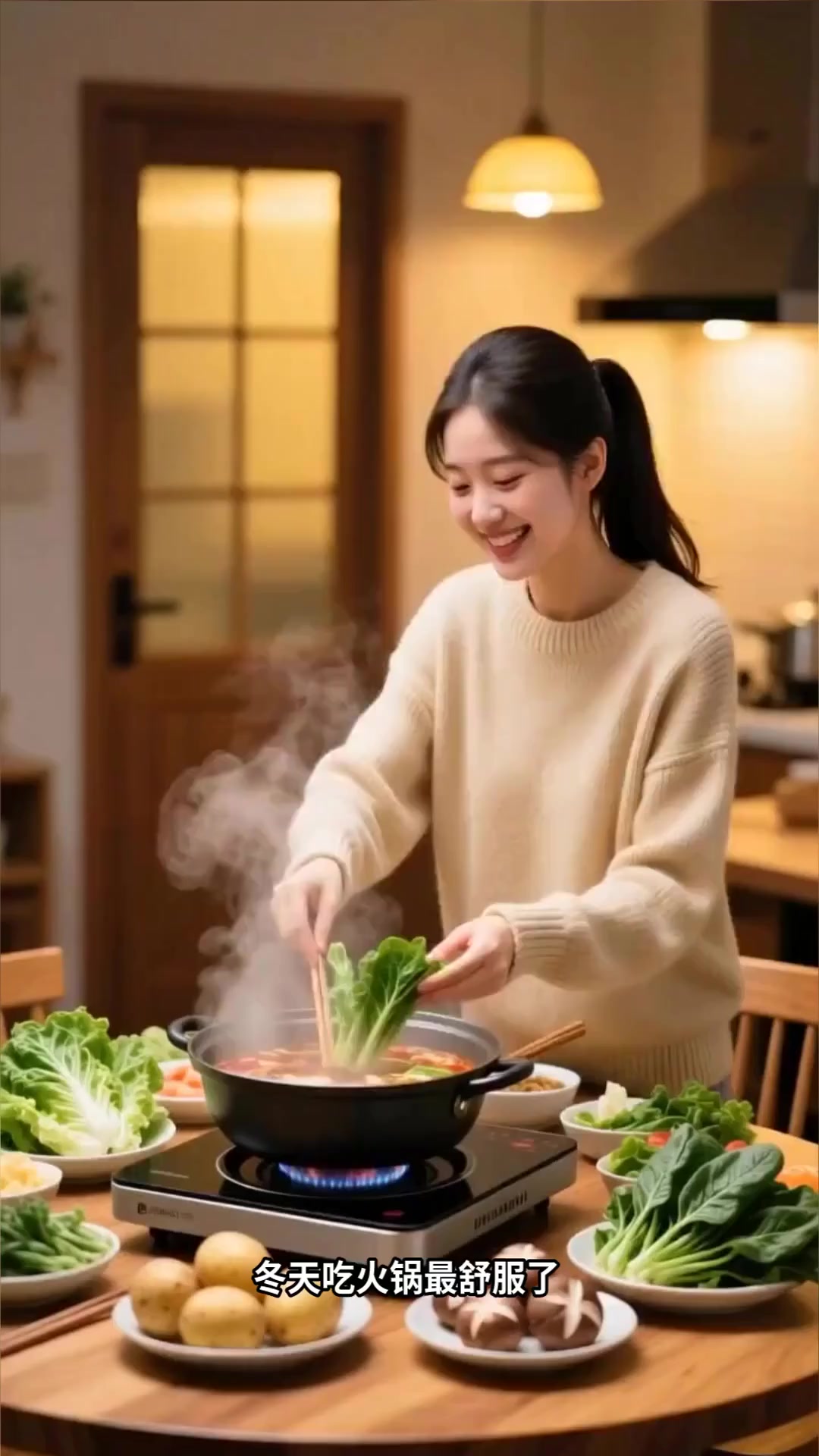 蔬菜火锅的食材搭配与涮煮