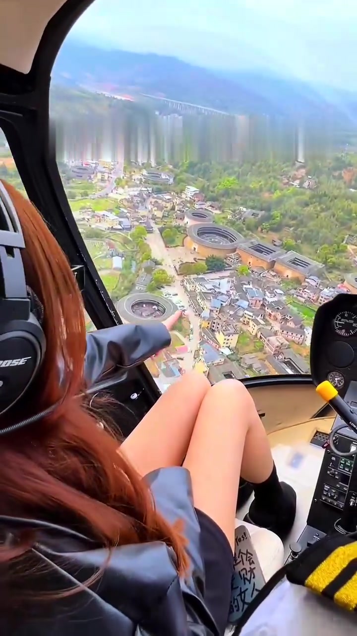 在空中打卡大鱼海棠取景地-椿的家，拍摄拍照也真的巨出片