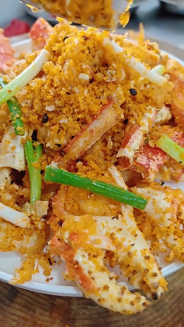 避风塘炒帝王蟹