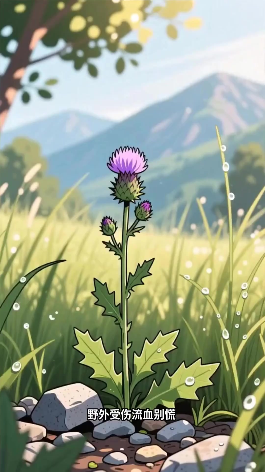 小蓟:野生止血药用植物