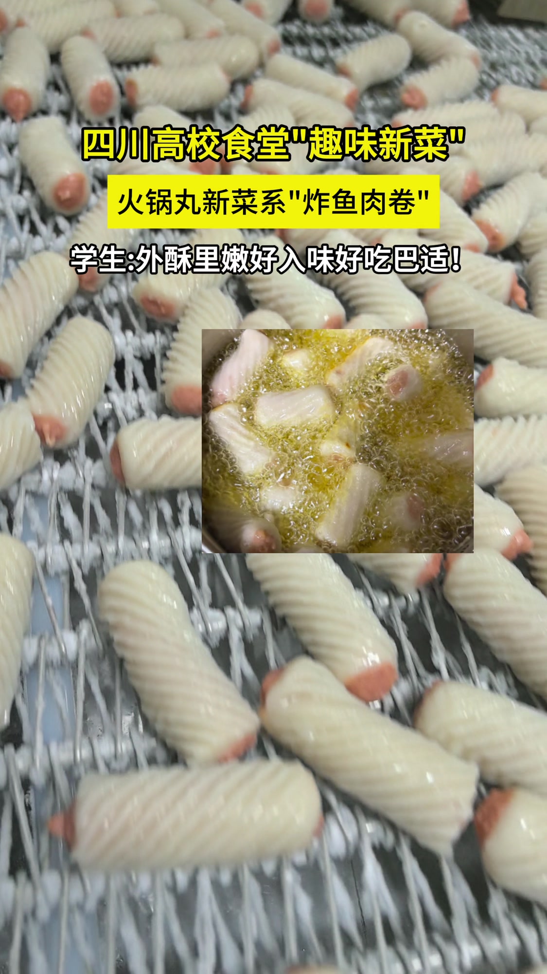 火锅丸新菜系炸鱼肉卷