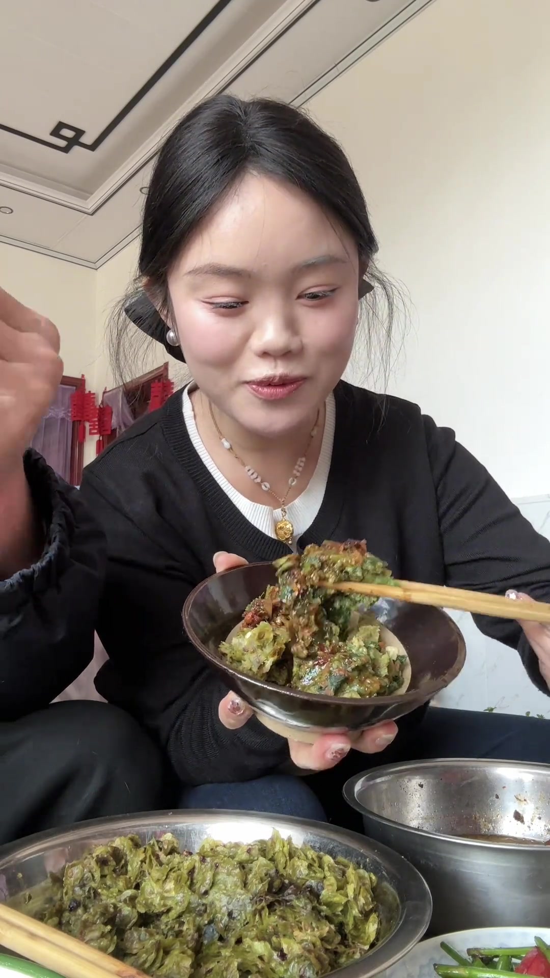 清明假期开100公里回娘家吃榆钱麦饭蒸清明节花馍