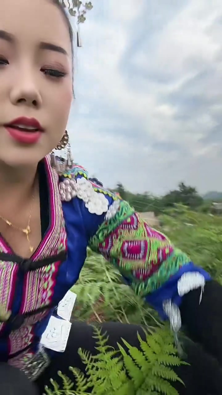 乡下就是这样蘑菇没找到摘了蕨菜还偷了一个哈哈哈哈