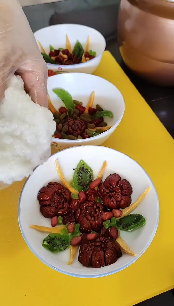 年夜饭最靓丽的一道风景,花开富贵八宝饭必须安排上