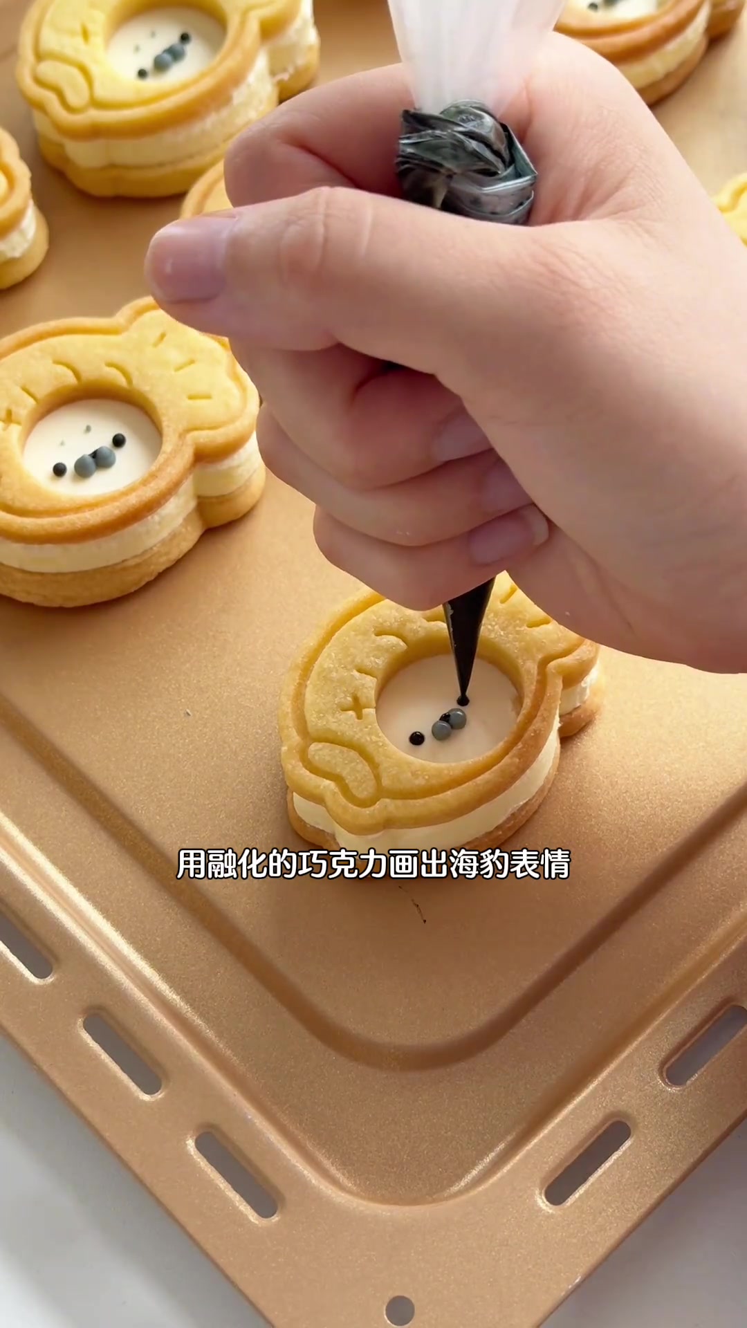 4款卡通鲷鱼烧饼干合集：配方同，loopy夹心异，酥脆奶油