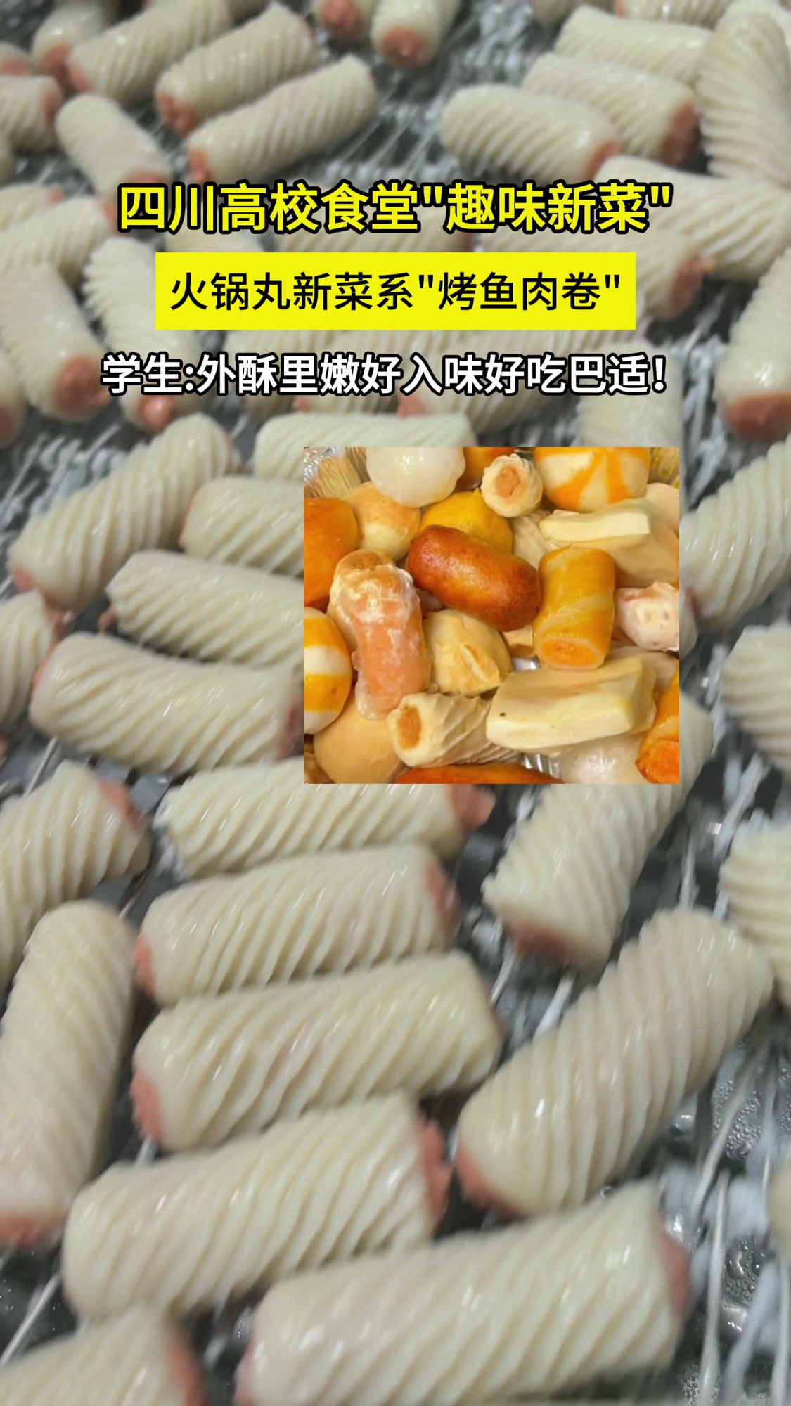 火锅丸新菜系鱼肉卷